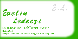 evelin ledeczi business card